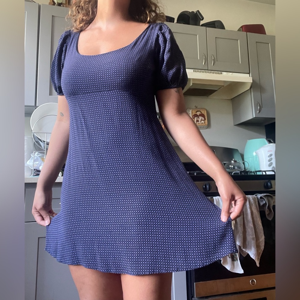 Urban Outfitters puff sleeve baby doll dress
